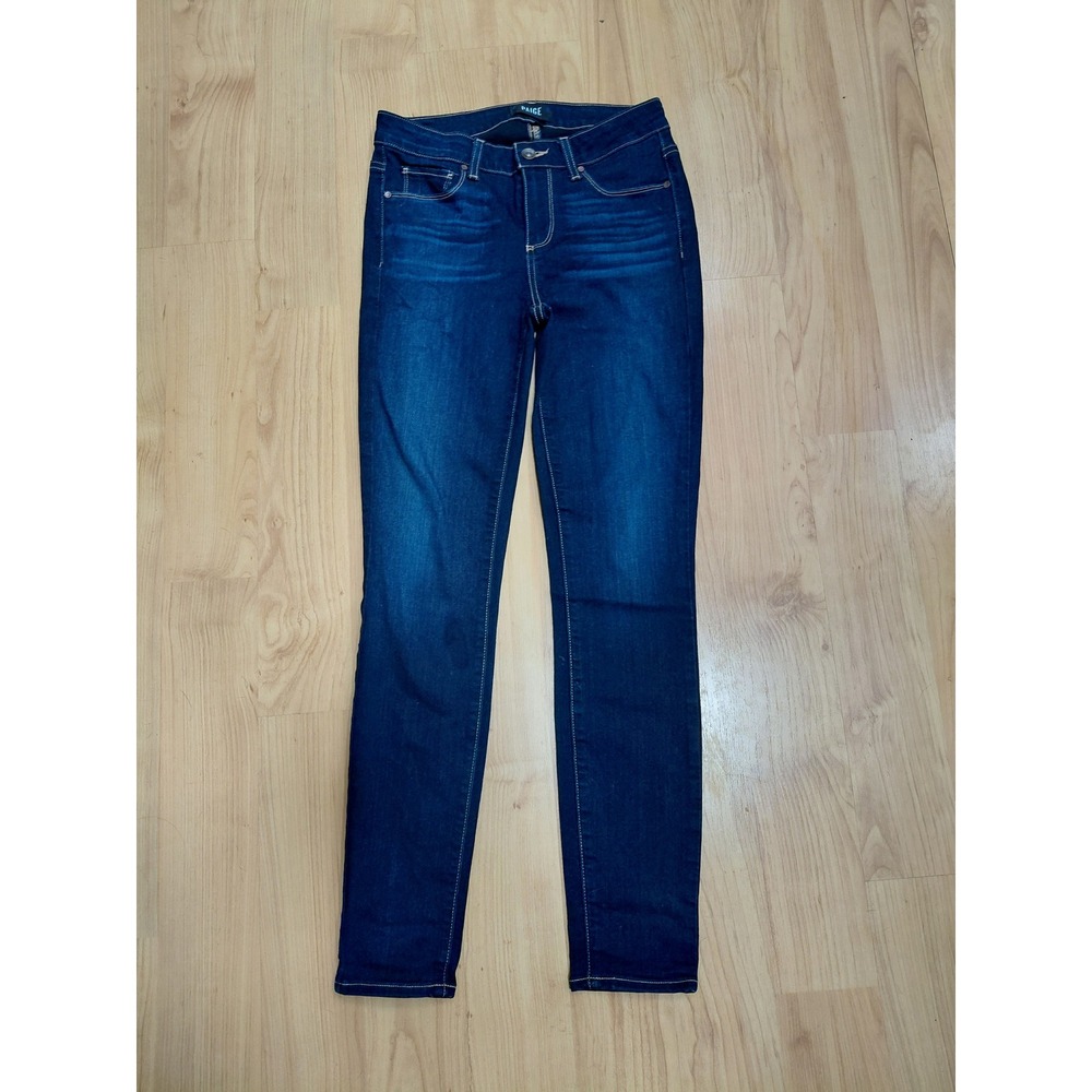 Paige Verdugo Ultra Skinny Jeans Size 28 Dark Indigo Stretch Denim Womens